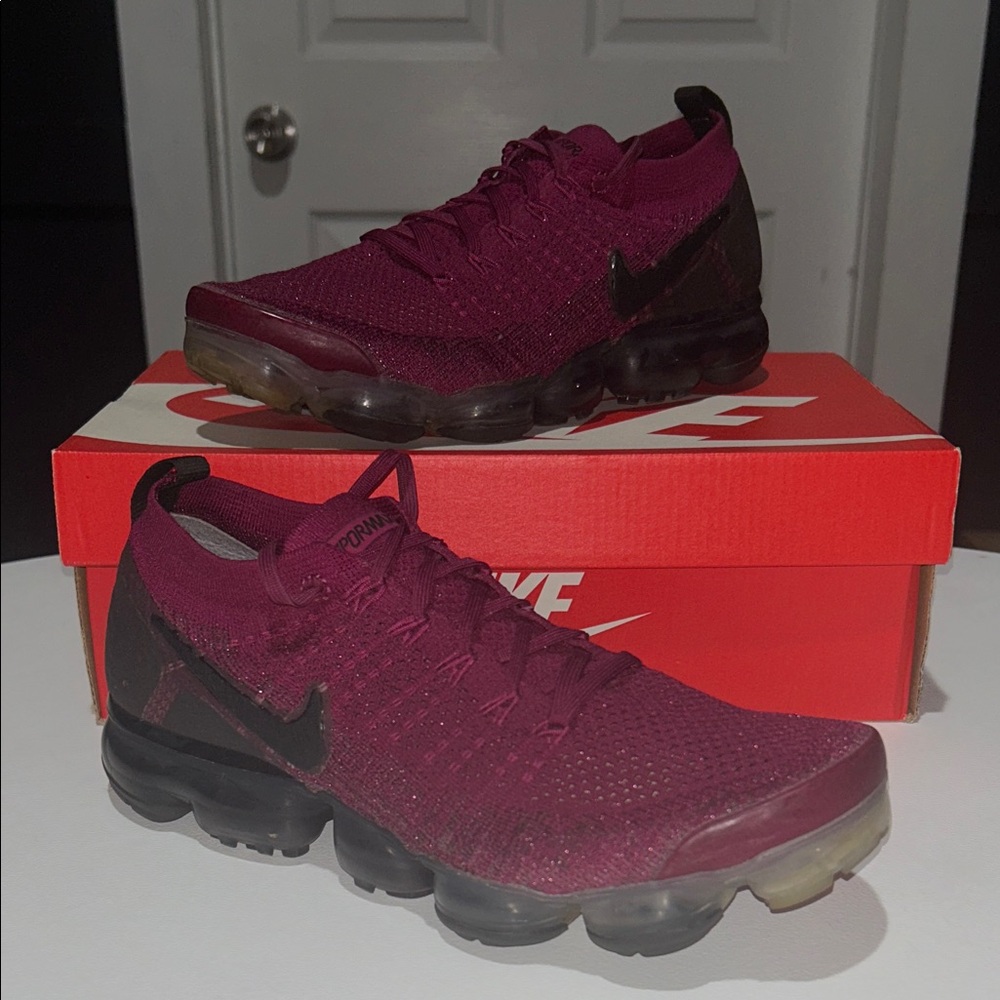 Nike Women's Maroon VaporMax Shoes